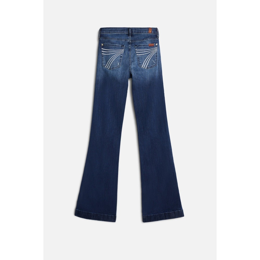 7 For All Mankind Flare Leg Trouser Jeans Blue Wash 7U15S44A Size 30 NWT‎